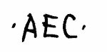 Indiscernible: monogram (Read as: AEC)