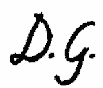 Indiscernible: monogram (Read as: DG)