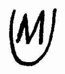 Indiscernible: monogram (Read as: UM, MU)