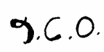 Indiscernible: monogram (Read as: JCO, GCO)