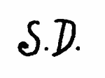 Indiscernible: monogram (Read as: SD)