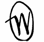 Indiscernible: monogram (Read as: WO, OW, W)
