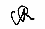 Indiscernible: monogram, symbol or oriental (Read as: CR, UR)
