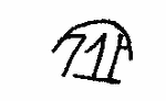 Indiscernible: monogram, illegible, symbol or oriental (Read as: HJA)