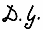 Indiscernible: monogram (Read as: DG, DY)