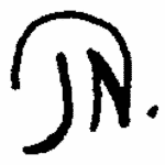 Indiscernible: monogram (Read as: JN)