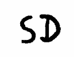 Indiscernible: monogram (Read as: SD)