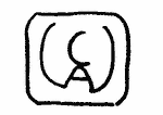 Indiscernible: monogram, symbol or oriental (Read as: CAW, WCA, WAC)
