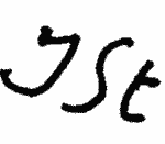 Indiscernible: monogram (Read as: JST)