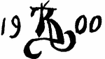Indiscernible: monogram, symbol or oriental (Read as: KZ, KJ, R, RZ, R)