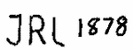 Indiscernible: monogram (Read as: JRL)