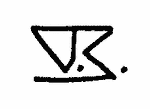 Indiscernible: monogram, symbol or oriental (Read as: SB, VB, VK, B)