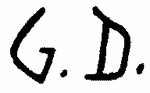 Indiscernible: monogram (Read as: GD)