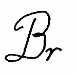 Indiscernible: monogram (Read as: BR)