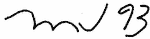 Indiscernible: monogram, illegible (Read as: MJ, HNJ, MV)