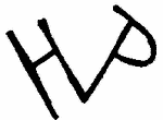 Indiscernible: monogram (Read as: HVP)