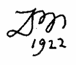 Indiscernible: monogram, illegible (Read as: LM, DN, DM, SM)
