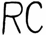 Indiscernible: monogram (Read as: RC)