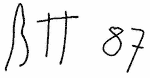 Indiscernible: monogram (Read as: BTT, BH, RTT, RH)