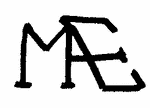 Indiscernible: monogram (Read as: MAE, AME, ME)