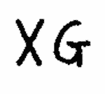 Indiscernible: monogram (Read as: XG)
