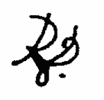 Indiscernible: monogram, symbol or oriental (Read as: RA)