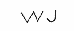 Indiscernible: monogram (Read as: WJ)