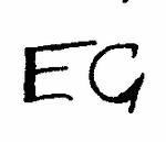 Indiscernible: monogram (Read as: EG)