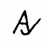 Indiscernible: monogram (Read as: AJ)