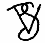 Indiscernible: monogram (Read as: PSV)