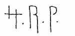 Indiscernible: monogram (Read as: HRP)