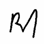 Indiscernible: monogram, illegible (Read as: RA)