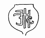 Indiscernible: monogram, symbol or oriental (Read as: EHG)