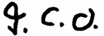 Indiscernible: monogram (Read as: JCO, GCO)