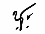 Indiscernible: monogram, symbol or oriental (Read as: F, Y, SF)