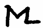 Indiscernible: monogram (Read as: ML, M)