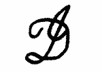 Indiscernible: monogram (Read as: D, DC)