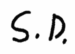 Indiscernible: monogram (Read as: S. D.)