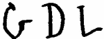 Indiscernible: monogram (Read as: GDL)
