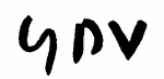 Indiscernible: monogram (Read as: GDV)