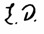 Indiscernible: monogram (Read as: ED, LD)