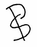 Indiscernible: monogram, symbol or oriental (Read as: PS, SP, DS, SD)