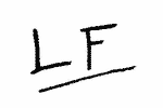 Indiscernible: monogram (Read as: LF)