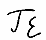 Indiscernible: monogram (Read as: TE, JE)