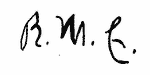 Indiscernible: monogram (Read as: RML, RME, RMC, B)
