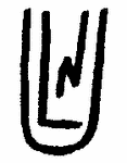 Indiscernible: monogram, symbol or oriental (Read as: LN, ULN)