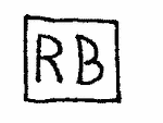 Indiscernible: monogram (Read as: RB)