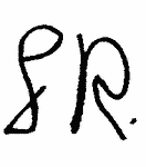 Indiscernible: monogram (Read as: GR, SR)