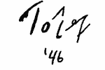 Indiscernible: monogram, illegible (Read as: TM)
