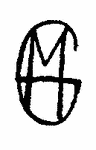 Indiscernible: monogram (Read as: GM, MG, M )